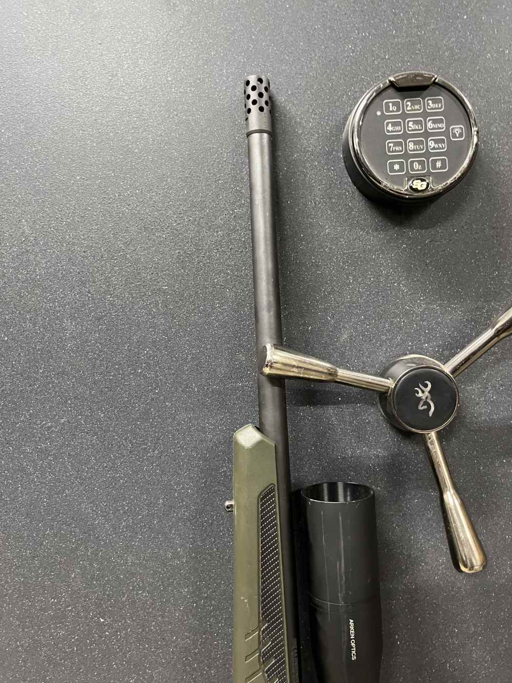 Savage impulse 6.5 creedmoor hog hunter OD Green 24X50 Arken scope READ-img-9