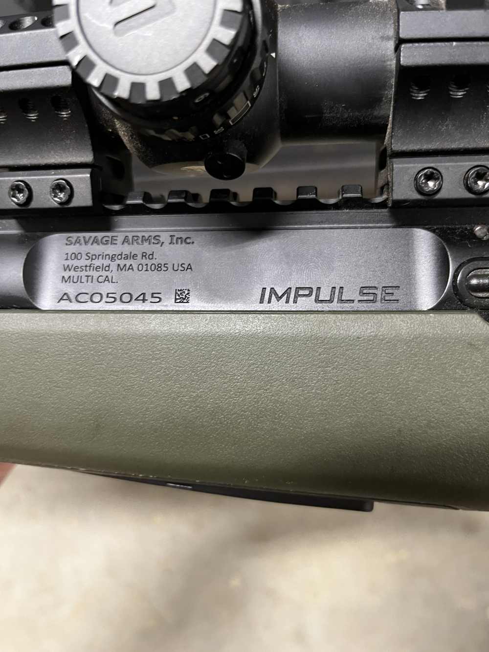 Savage impulse 6.5 creedmoor hog hunter OD Green 24X50 Arken scope READ-img-10
