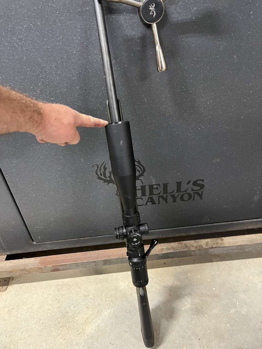 Savage impulse 6.5 creedmoor hog hunter OD Green 24X50 Arken scope READ-img-16