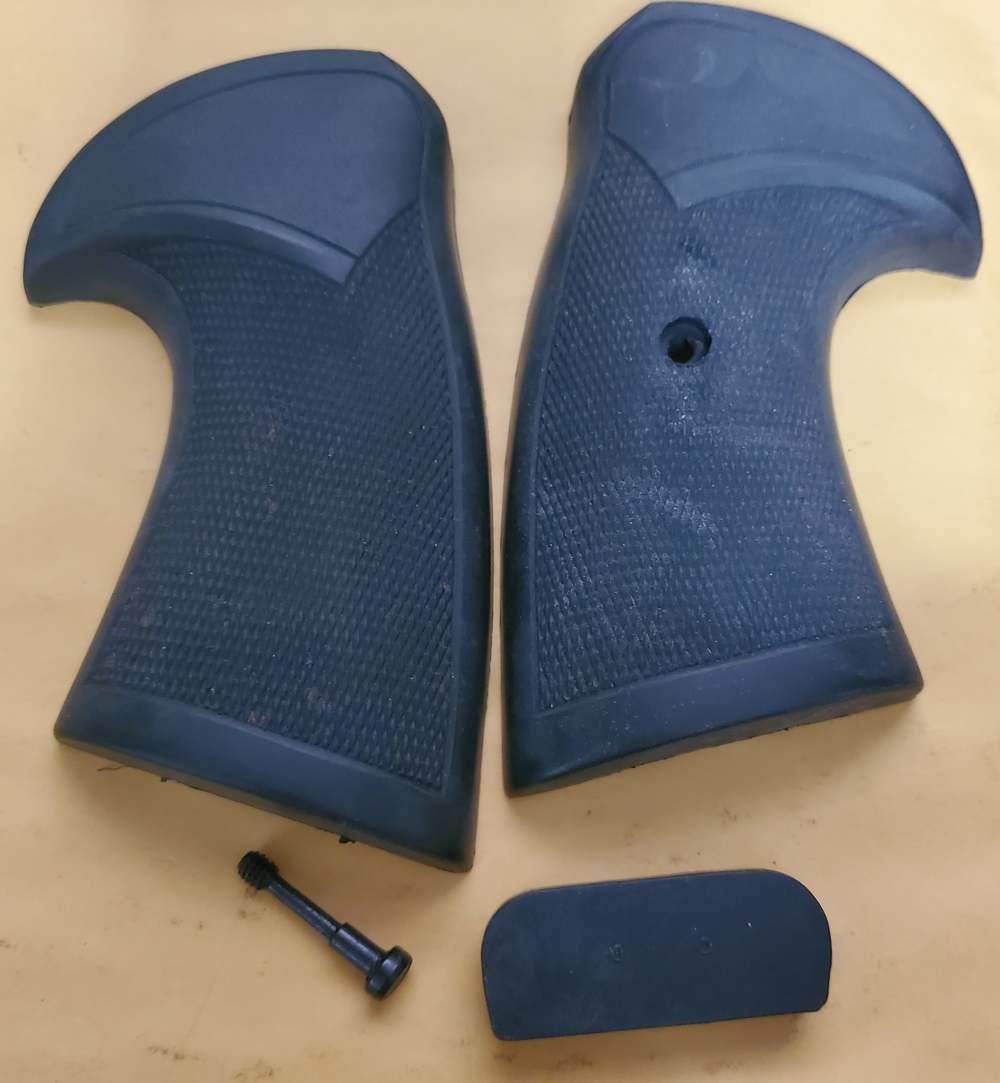 Pachmayr Black Rubber Grip Set for a Colt D Frame Small Grip USED-img-0