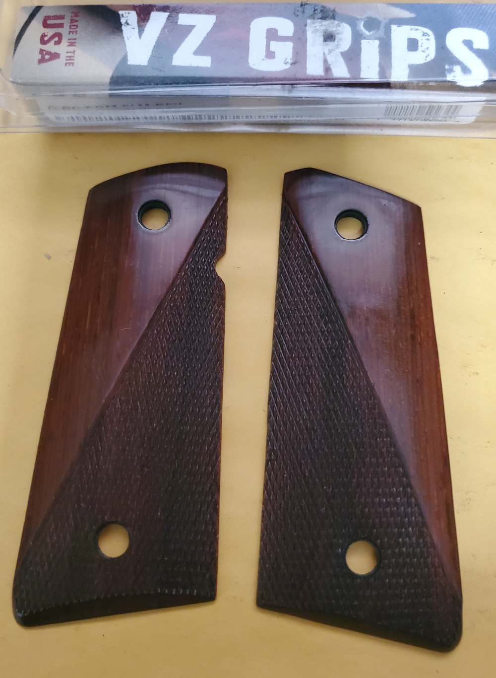 VZ Grips 1911 Slim Line Brown Wood Grips NEW-img-0