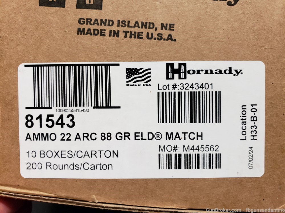 IN STOCK! NEW! 200 ROUNDS HORNADY 22 ARC 88 ELD-M ELDM MATCH ELD .22-img-5