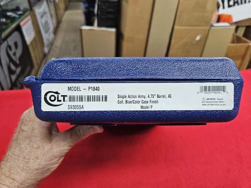 Colt Mfg P1840 Single Action Army Peacemaker 45 Colt (LC) 6 Shot 4.75" Blue-img-1