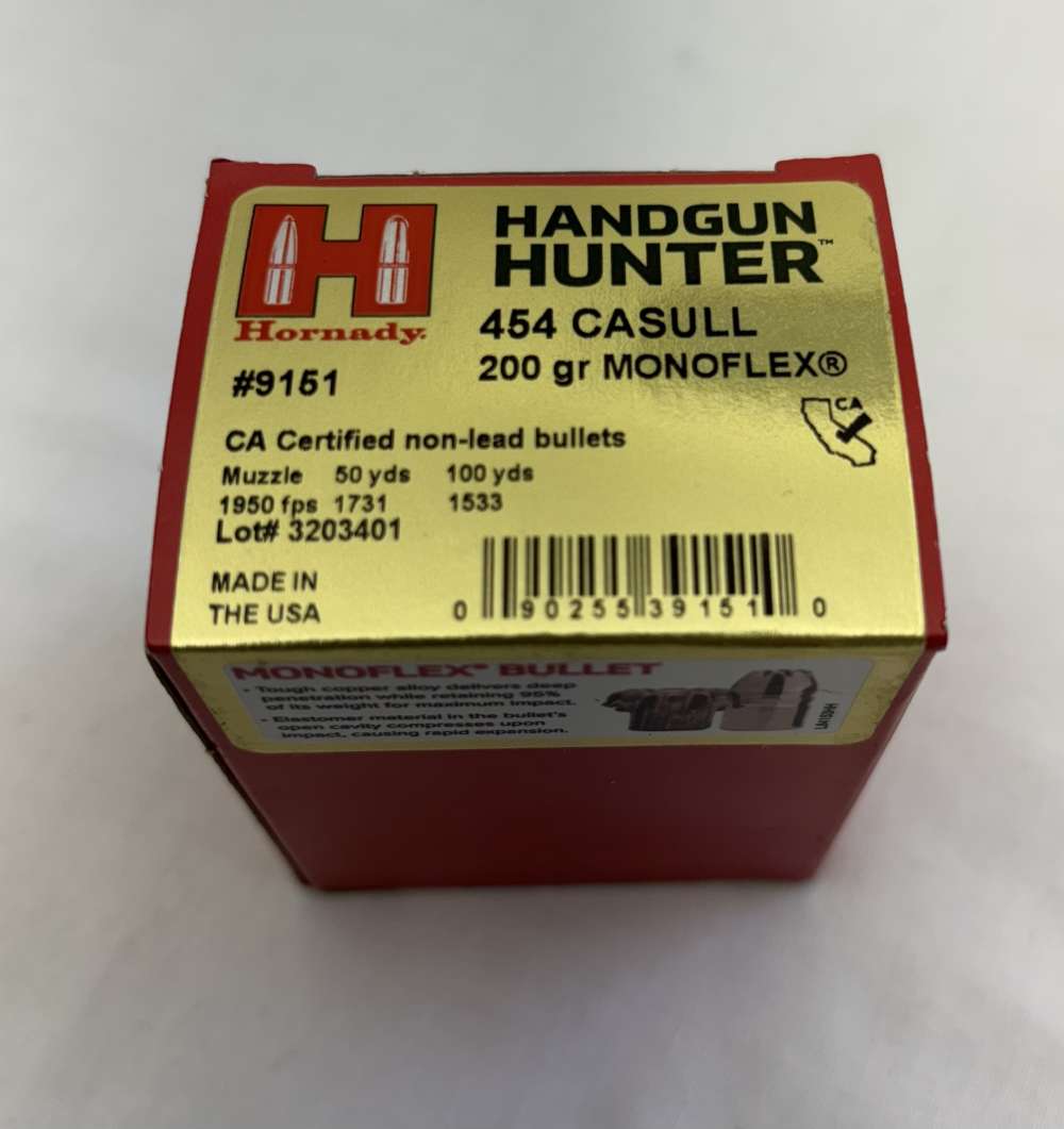 Hornady Handgun Hunter 454 Casull 200gr Monoflex -img-1