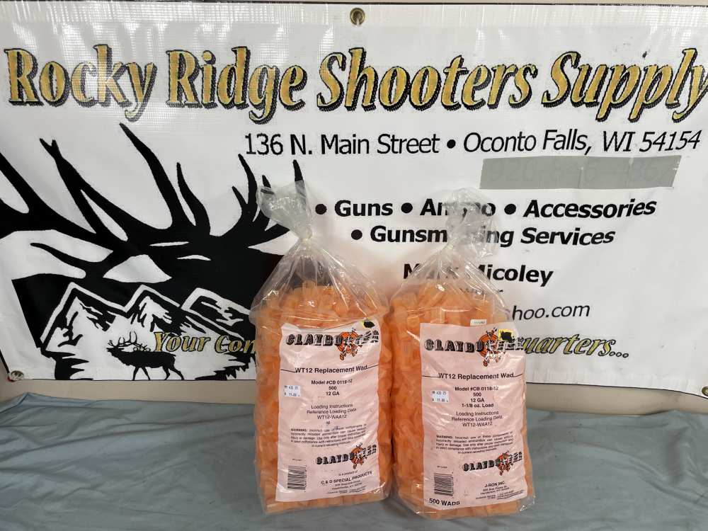 RELOADING LOT! Claybuster WT12 / WAA12 Wads 12-GA / 1-1/8oz-img-0