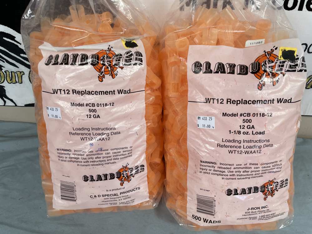 RELOADING LOT! Claybuster WT12 / WAA12 Wads 12-GA / 1-1/8oz-img-1