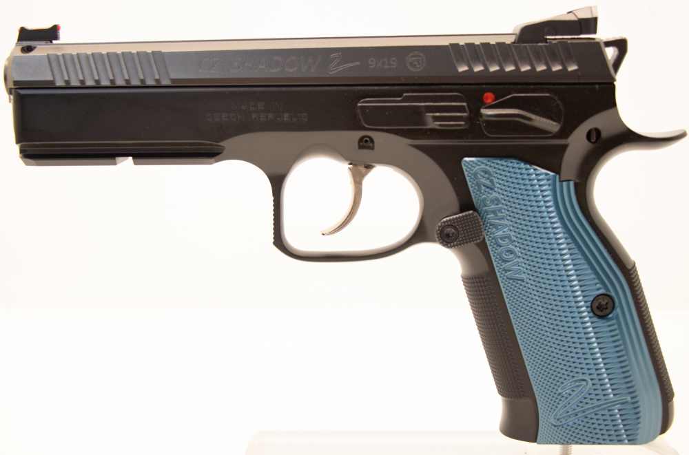 LNIB CZ Shadow 2 Semi-Auto DA/SA Pistol 9mm / 4.7" / 17 Rd. Blue Grips-img-2