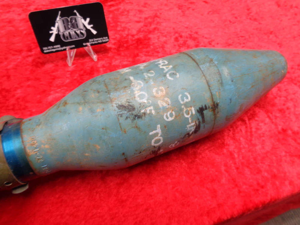 1953 US M20 M29A2 Super BAZOOKA ROCKET M-405 Practice Dummy Inert Round RPG-img-7