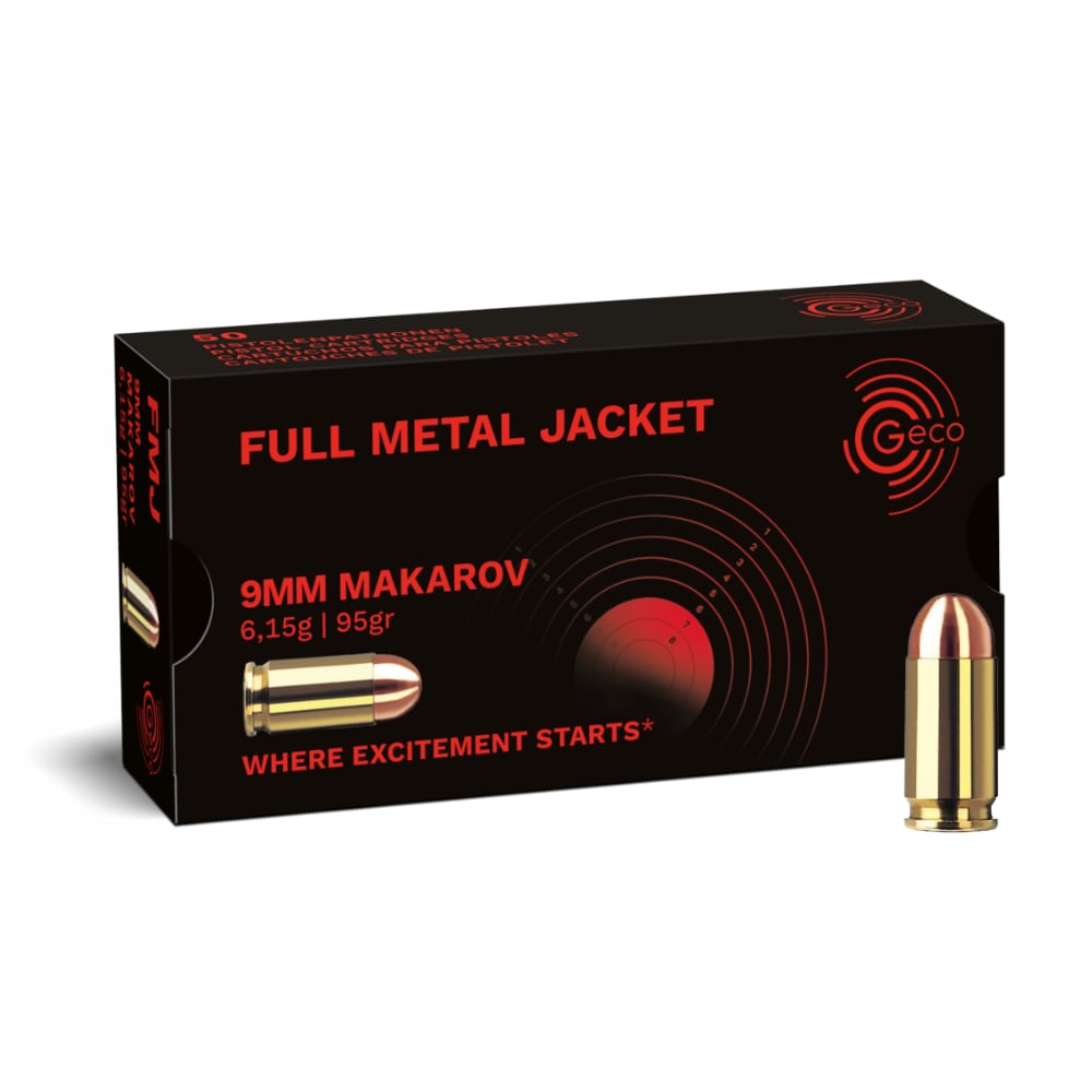 250 Rounds - 9mm Makarov 9x18mm 95 Grain FMJ Brass Cased Handgun Ammo-img-1