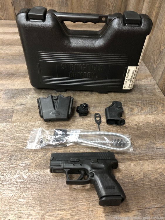Springfield Armory XD-9 9mm Sub Compact Pistol w One Mag Hard Case EXTRAS!-img-0
