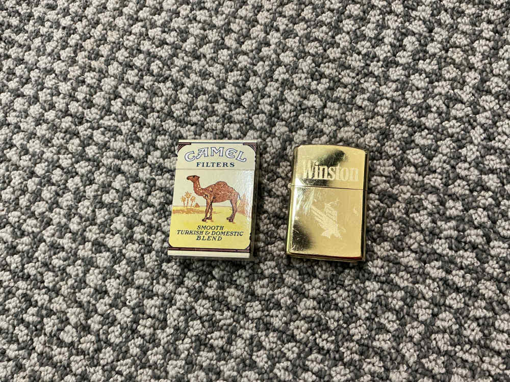 Winston and Camel Cigarette Lighters Unused-img-0