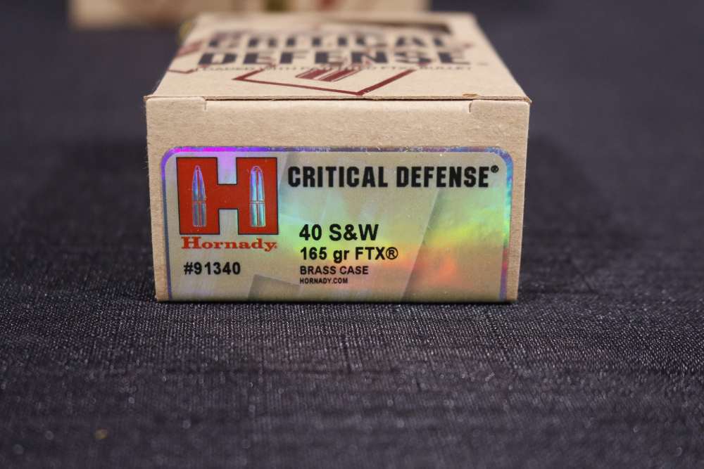 HORNADY CRITICAL DEFENSE .40S&W 165GR FTX - 5 BOXES-img-2