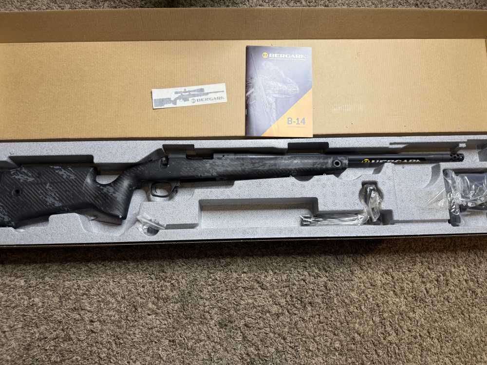 NIB Bergara B14 Square Crest 22-250 20” Fluted Sniper Grey NICE! TRADES!-img-1