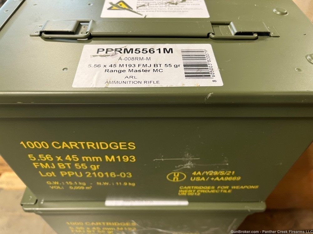 Prvi Partizan Rangemaster 5.56mm NATO M193 55gr FMJBT 1000 rd lake city-img-1