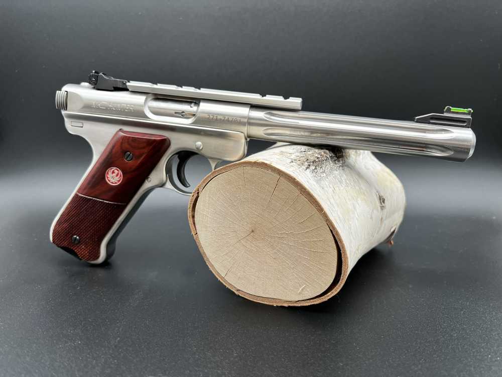 Ruger Mark III Hunter .22 LR – Stainless 6.88" Fluted Barrel Excellent Cond-img-2
