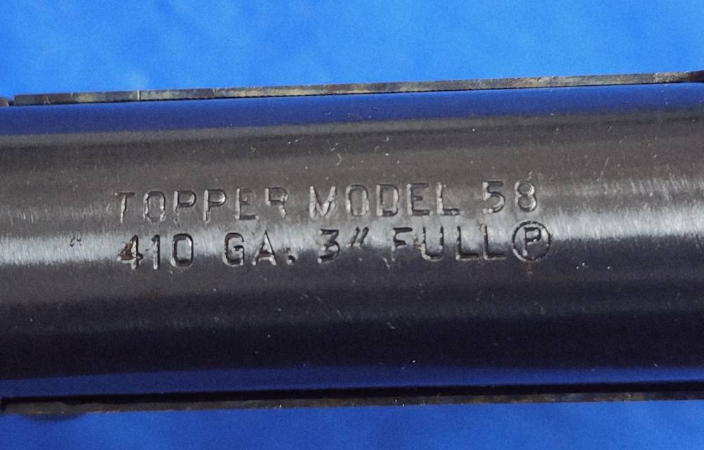 1979 H&R TOPPER MODEL 5D .410 26" CASE HARDENED, EXC COND-img-13