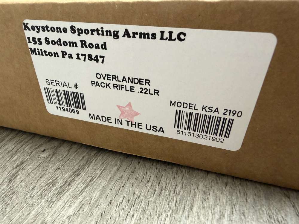 KEYSTONE SPORTING ARMS OVERLANDER PACK RIFLE CARBON FIBER 22LR THREADED NEW-img-16