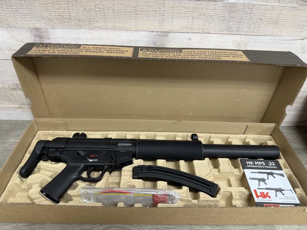 HECKLER & KOCH H&K MP5 22LR RIFLE FAUX SUPPRESSOR 81000468 BRAND NEW-img-13