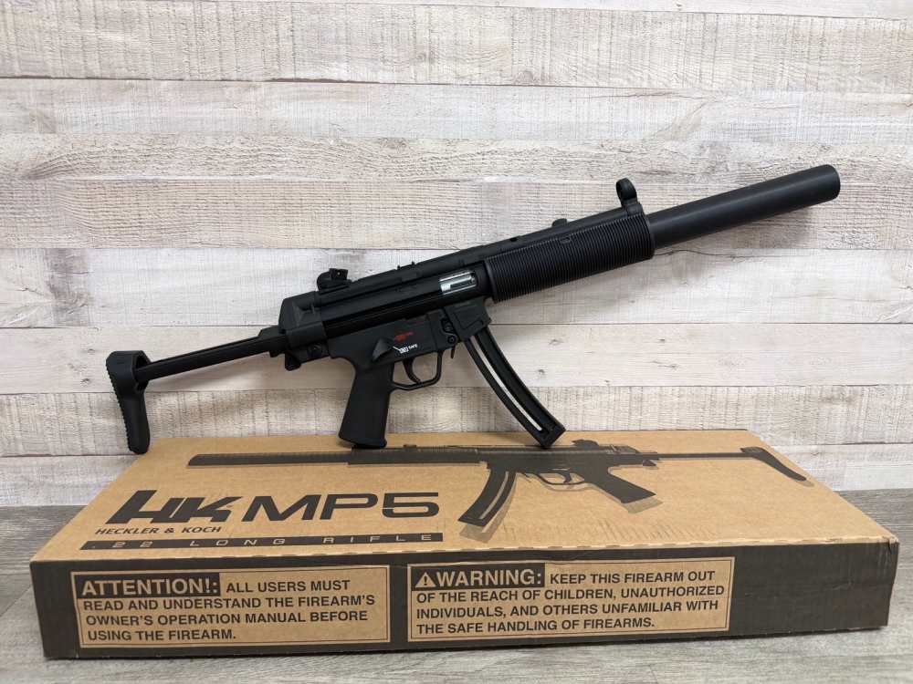 HECKLER & KOCH H&K MP5 22LR RIFLE FAUX SUPPRESSOR 81000468 BRAND NEW-img-0