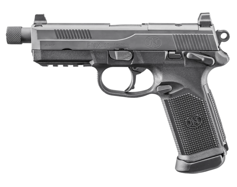 FN America FNX-45 Tactical .45 ACP Optic Ready Pistol 5.3" Threaded Barrel -img-1