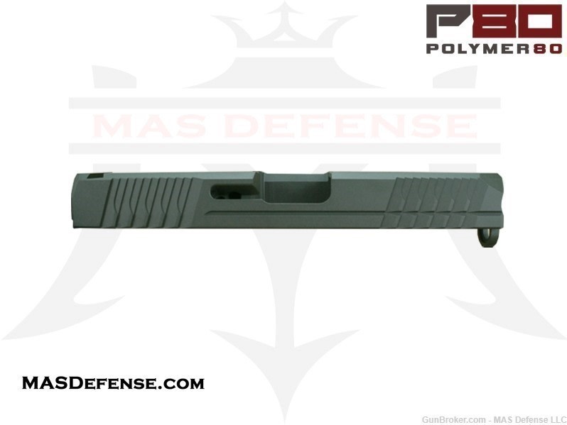 POLYMER80 9MM STRIPPED SLIDE GLOCK 19 FITMENT GEN 3 P80-BKC - CERAKOTE ODG-img-0
