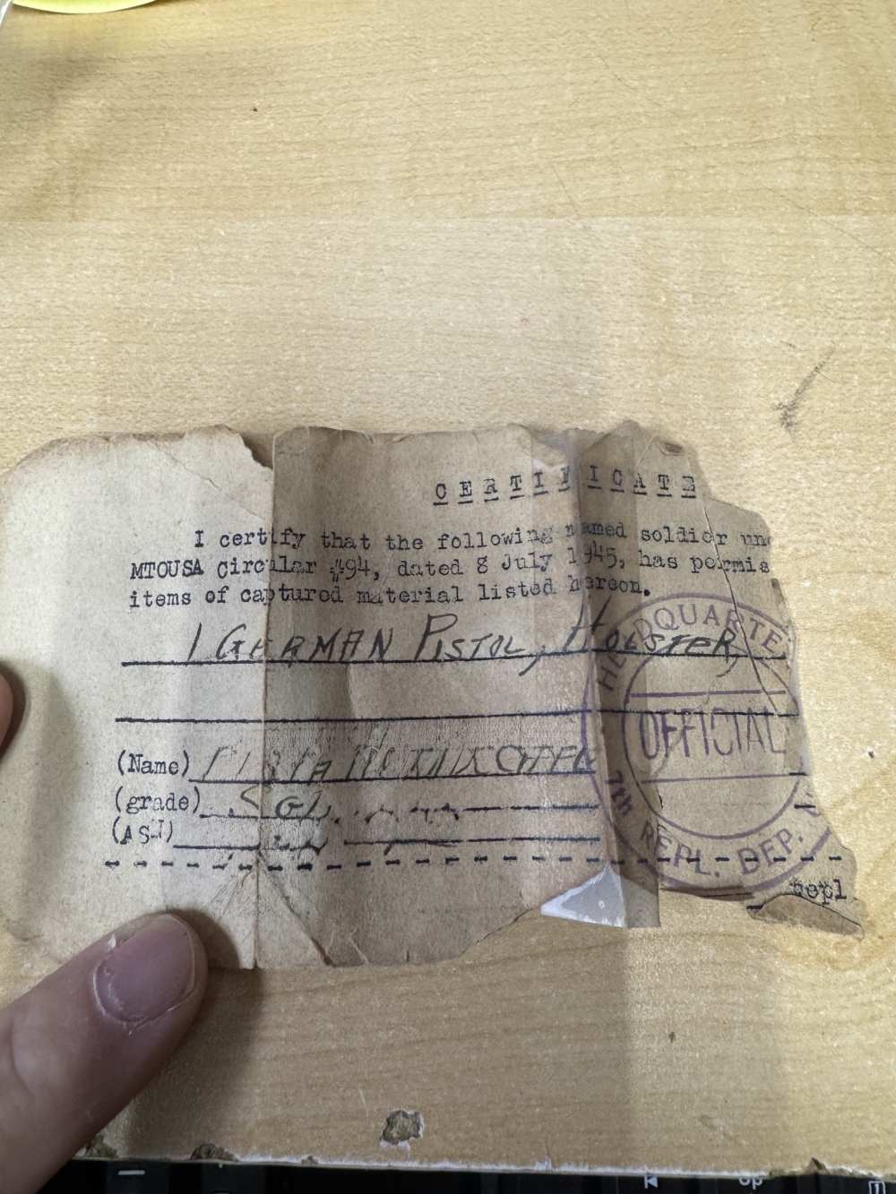 Fabrique National Darmes DE Guerre 1922 .32 acp with Certificate-img-2