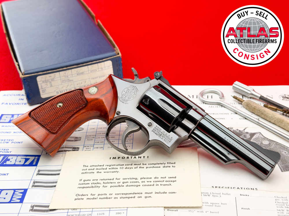 1971 Smith & Wesson Model 19-3 Combat Magnum 4" Blued .357 Magnum w/ Box-img-9