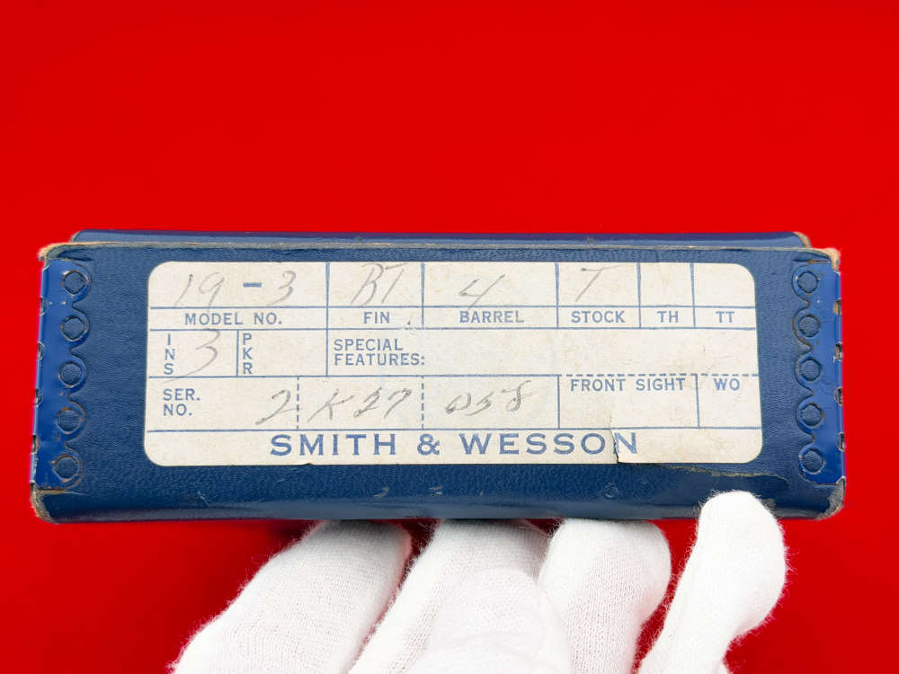 1971 Smith & Wesson Model 19-3 Combat Magnum 4" Blued .357 Magnum w/ Box-img-36