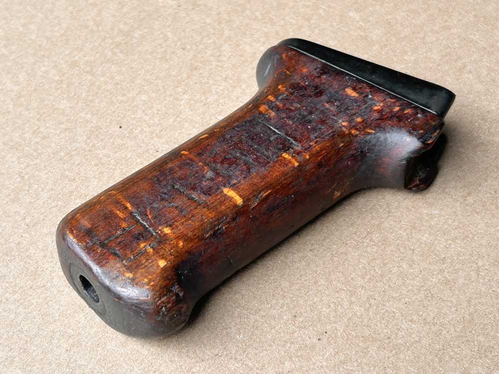 Romanian Hard Wood Pistol Grip w/ Metal Ferrule -img-1