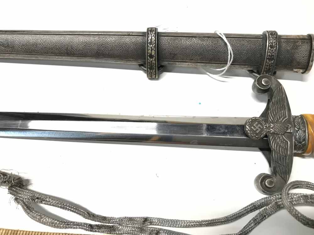 WWII German Army Officer's Dress Dagger W/Scabbard & Fog Knot Spiral Grip-img-7