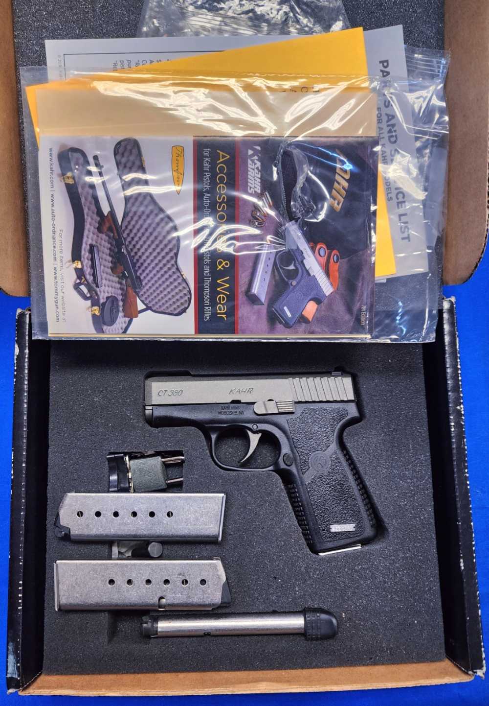 KAHR CT380 .380 ACP 3" IN BOX W/ 4 MAGS - EARLY PRODUCTION - EXCELLENT-img-0