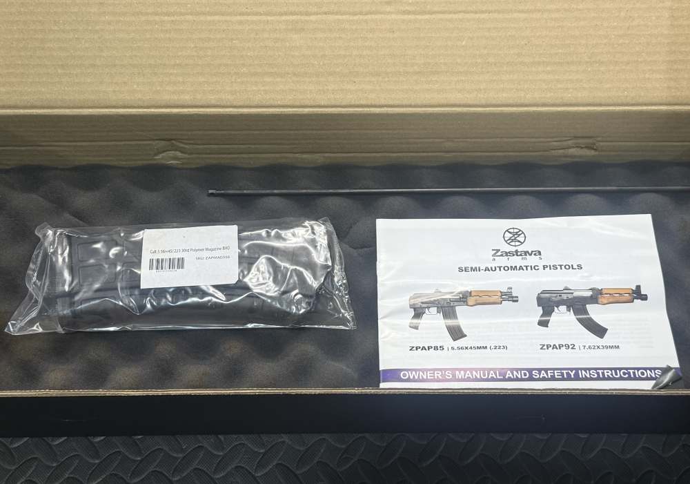 NEW Zastava ZPAP85 Pistol 5.56x45mm, Blackwood, 30rd Mag-img-19