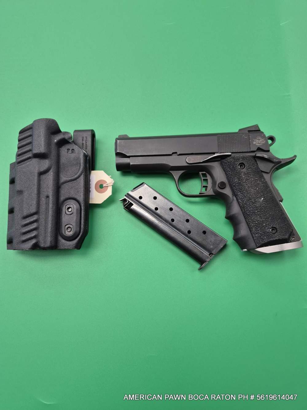 ROCK ISLAND ARMORY RIA 1911 A1-CS 9MM PISTOL  3.5" BARREL , HOLSTER, 2MG'S-img-1