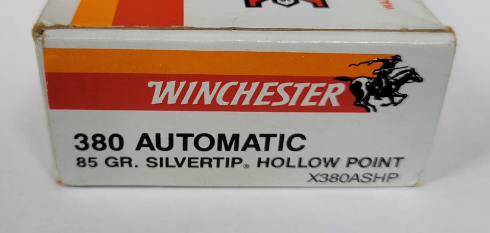 Vintage Winchester Super X silvertip 380acp 85gr hp box of 50 X380ASHP-img-0