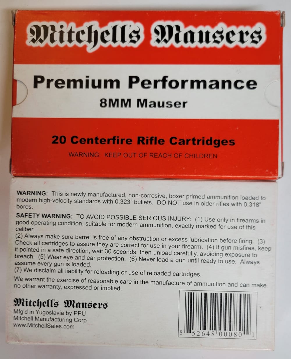 Mitchell's Mauser 8mm mauser 198gr fmj lot of 100rd-img-1