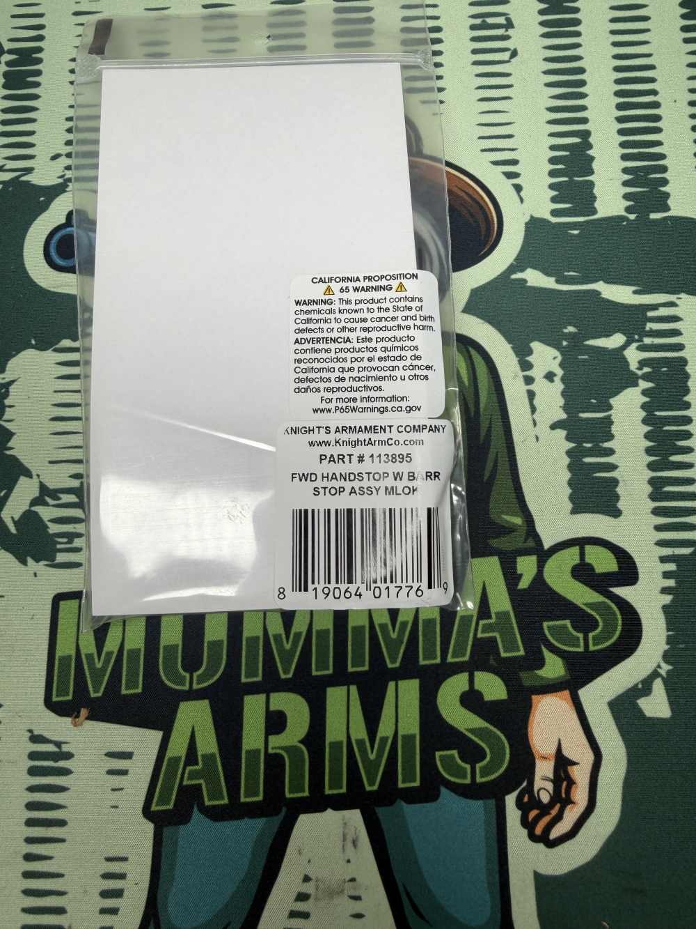 Knights Armament KAC Forward Hand Stop with Barrier Stop 113895-img-1