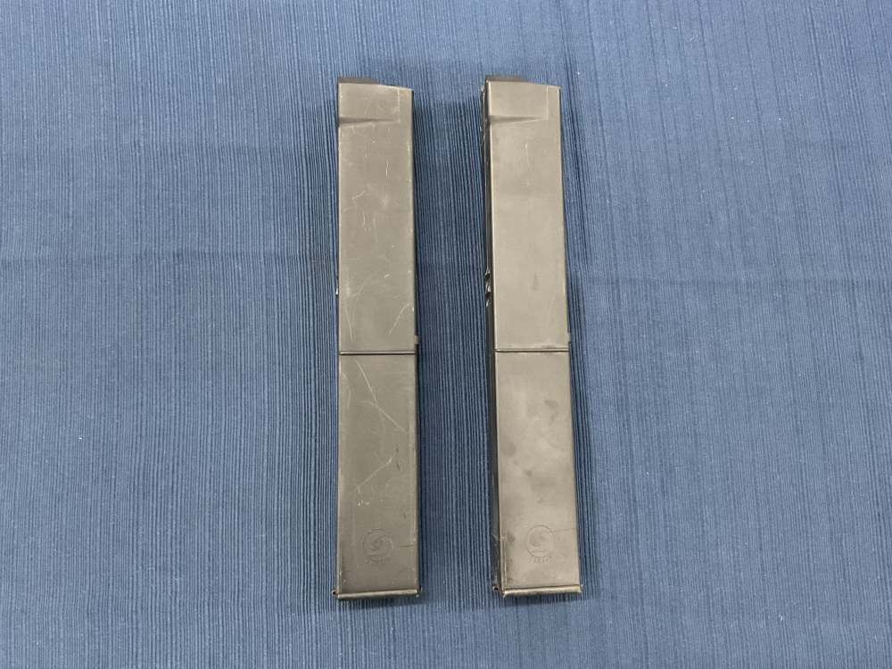 Lot of 2 Pre Ban Cobray M-11/Nine 32 Round Mags 9MM Luger Penny Auction NR-img-0