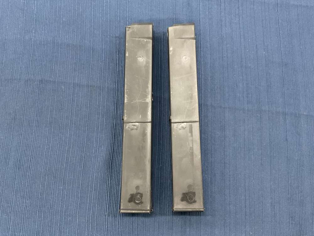 Lot of 2 Pre Ban Cobray M-11/Nine 32 Round Mags 9MM Luger Penny Auction NR-img-1