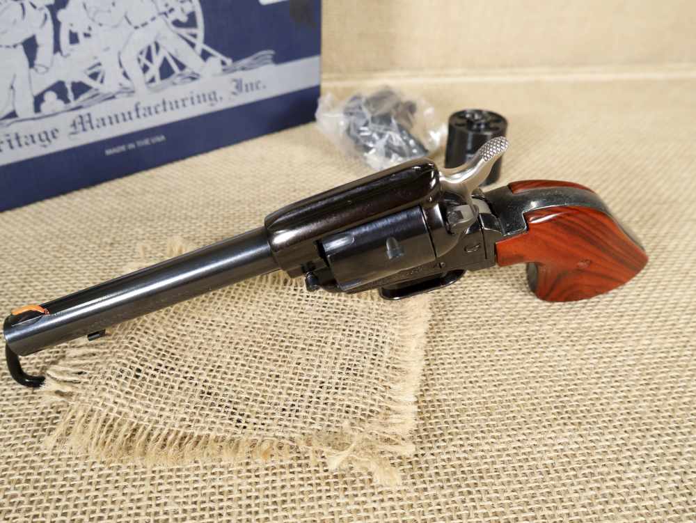 Heritage Rough Rider 4.75" 6-Rd Cocobolo .22LR/.22WMR Convertible Revolver-img-4