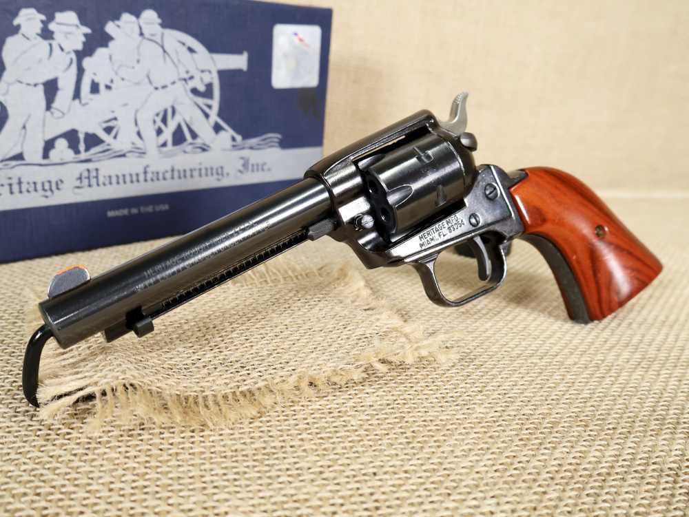 Heritage Rough Rider 4.75" 6-Rd Cocobolo .22LR/.22WMR Convertible Revolver-img-0