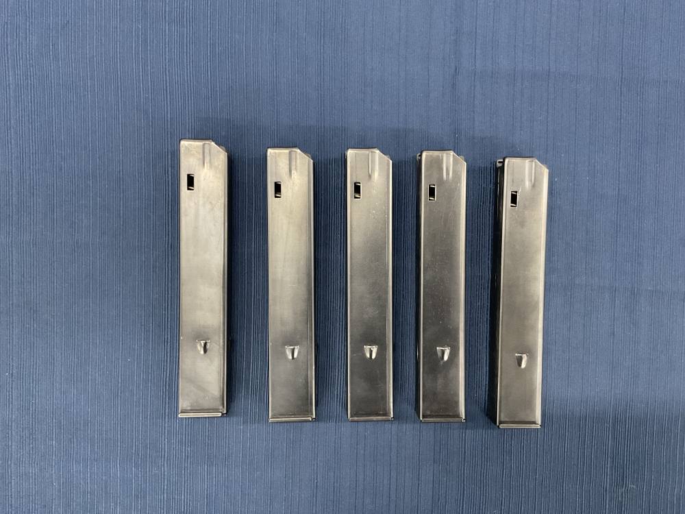Lot of 5 Lusa 9MM Luger 32 Round Mags Penny Auction NR 0.01-img-0
