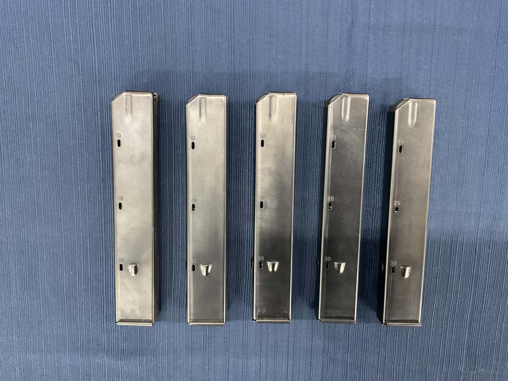 Lot of 5 Lusa 9MM Luger 32 Round Mags Penny Auction NR 0.01-img-1