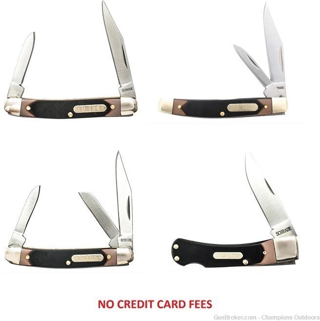 OLD TIMER 4 Knife Set - Minuteman - Middleman Jack - Junior - Bear Head-img-0