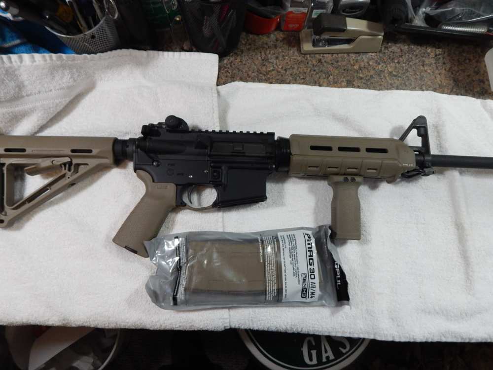 DEL-TON DTI-15 ECHO316 FDE 5.56 WITH 30RD FDE MAGPUL MAGAZINE NIB-img-1