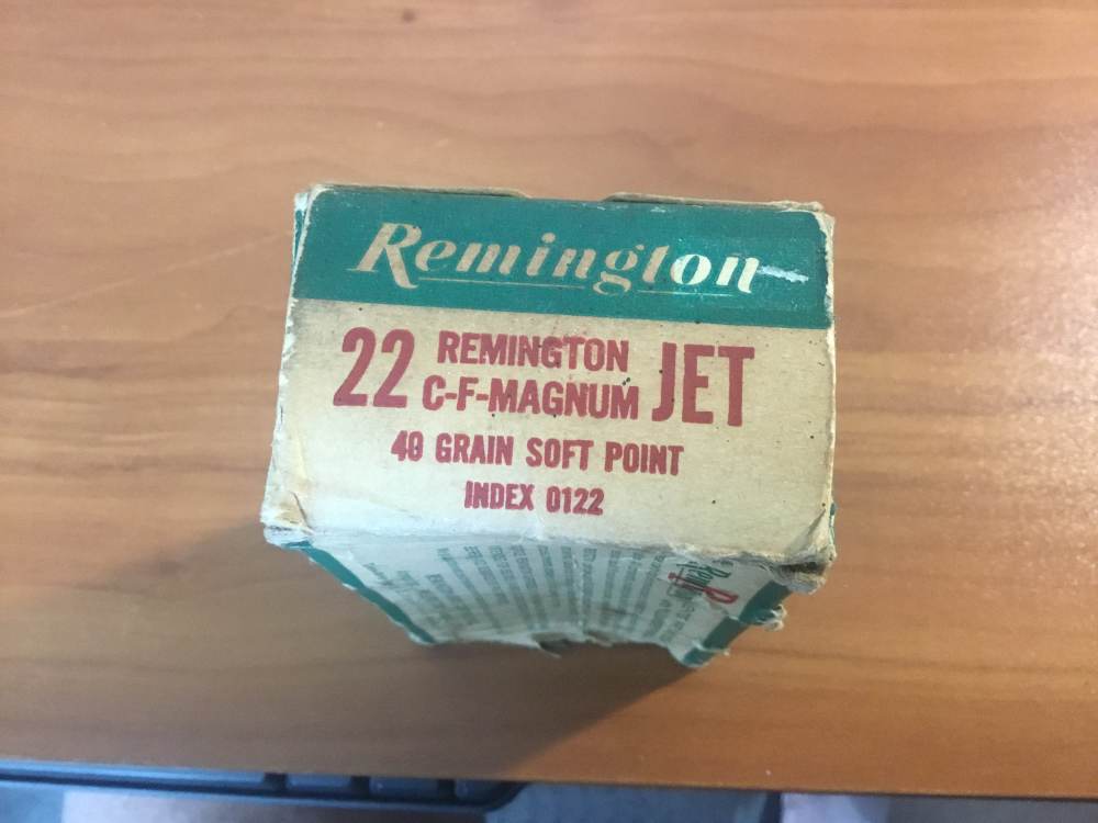 .22 Remington JET brass. 50 rounds of once fired in Remington box RARE-img-0