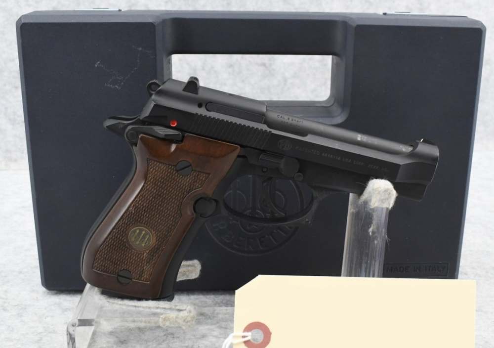 Beretta 84F Cheetah .380 ACP Excellent 2x13RD Mags Factory Case Wood Grips-img-0