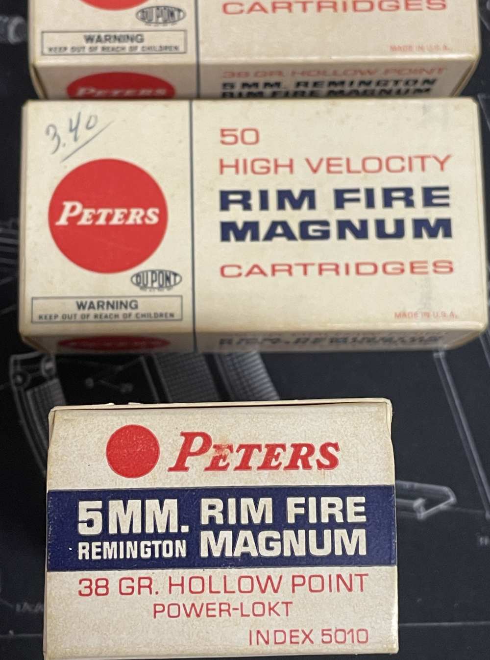 PETERS 5MM REMINGTON RIM FIRE MAGNUM 38 GR 141rds -img-1
