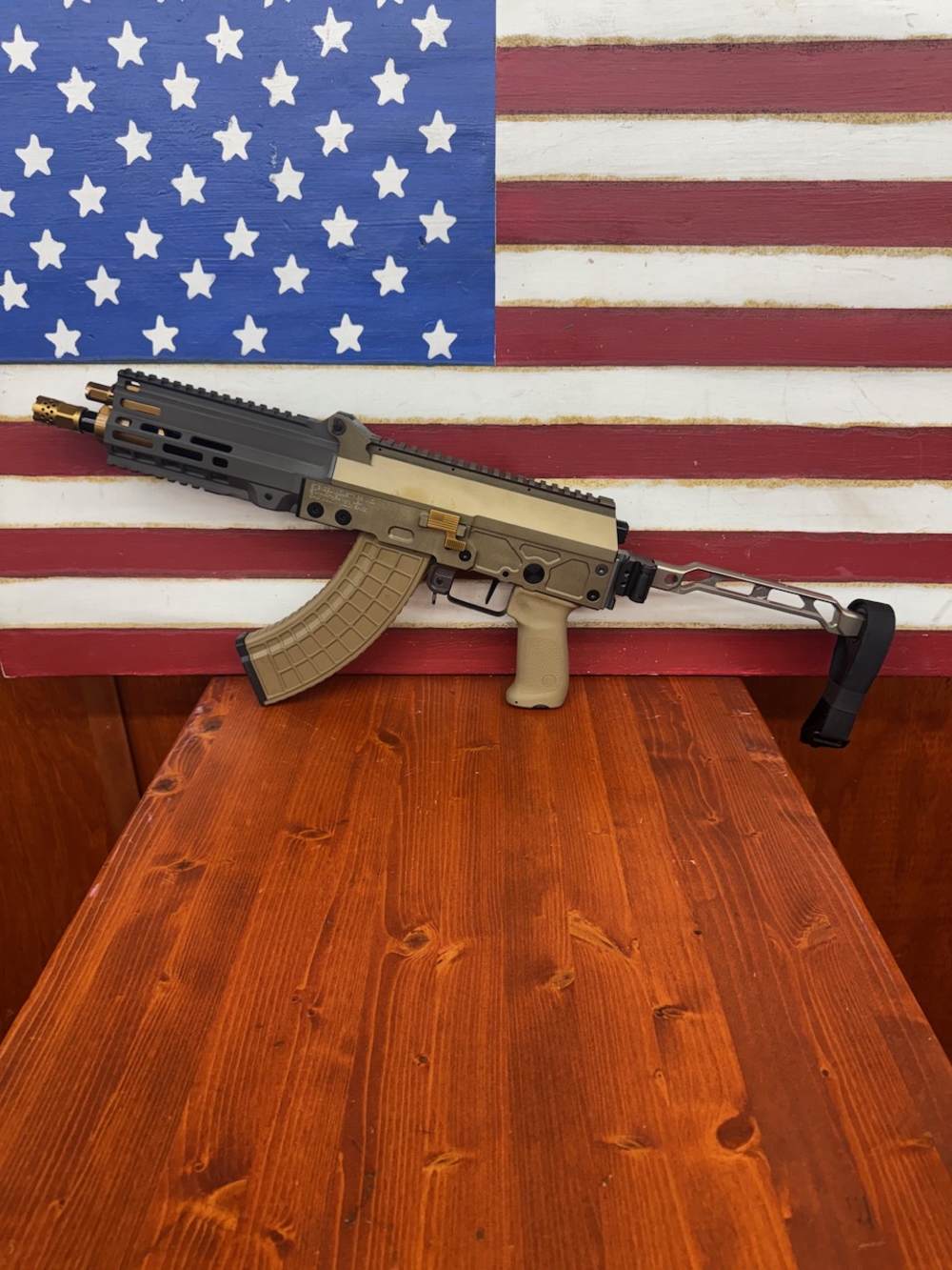 Stenzel IND. SAK-21 7.62x39 9.5 COMMANDO NIB *Very Low# AK Pistol PDW-img-1
