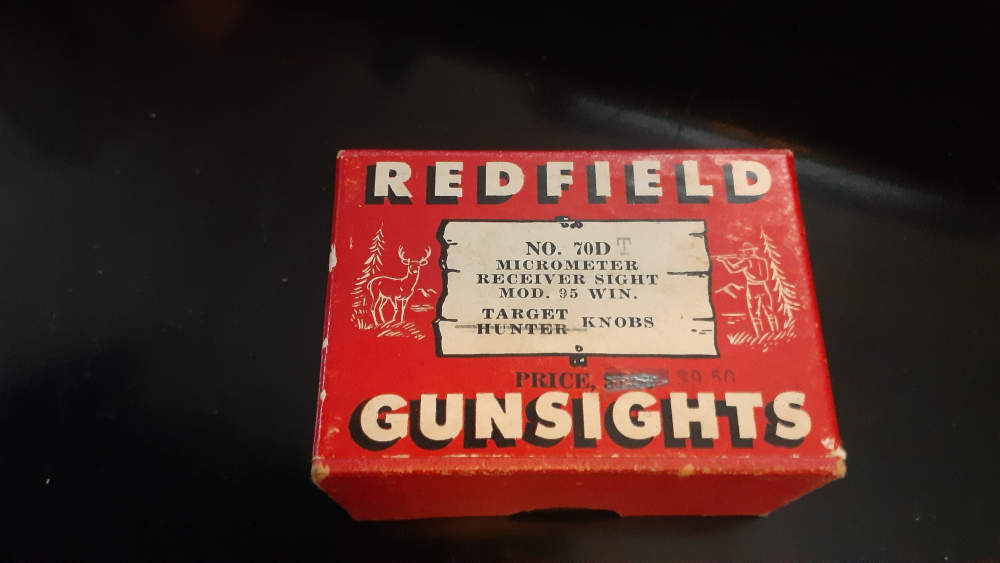 Vintage Redfield 70 DT Rifle Micrometer Receiver Peep Sight Winchester 95 -img-0