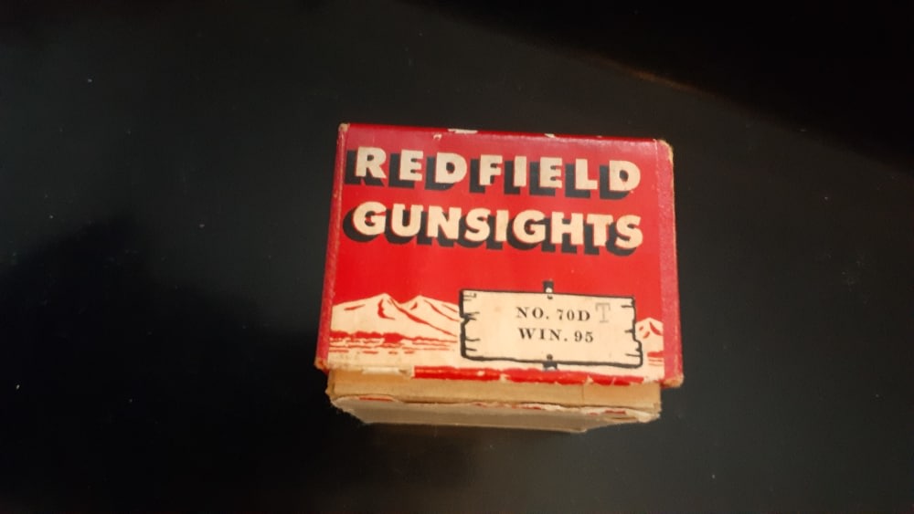 Vintage Redfield 70 DT Rifle Micrometer Receiver Peep Sight Winchester 95 -img-1